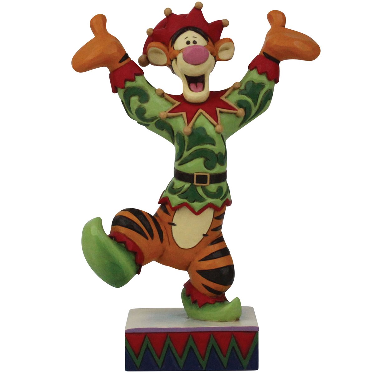 Disney Traditions - "Tigger The Ecstatic Elf" Figurine By Jim Shore